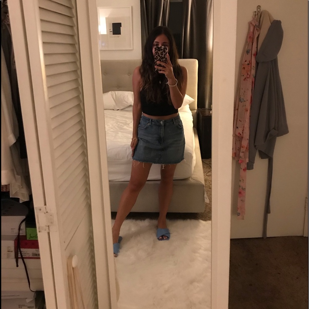 TopShop jean skirt